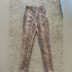 Zara hi-rise snake print legging